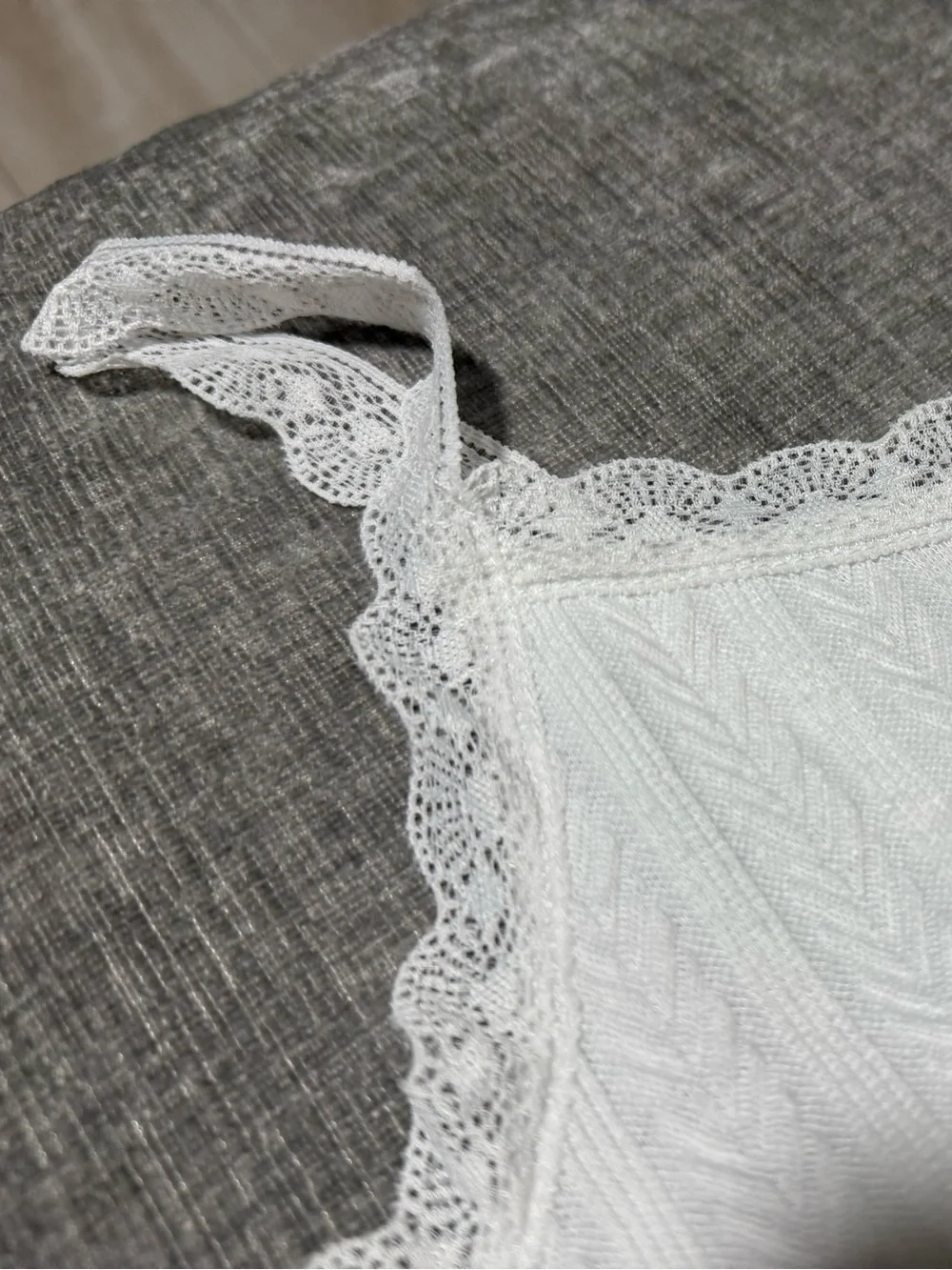 Women's White Lace Trim Camisole & Shorts Sleep Set